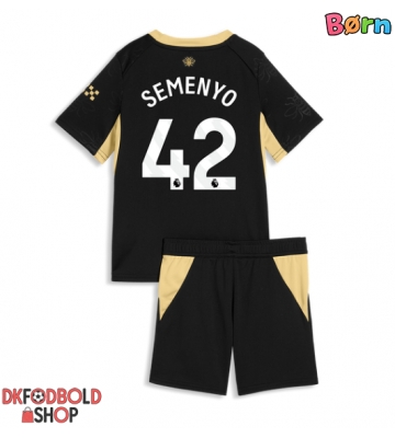 Manchester City Antoine Semenyo #42 Udebanesæt Børn 2026-27 Kort ærmer (+ korte bukser)